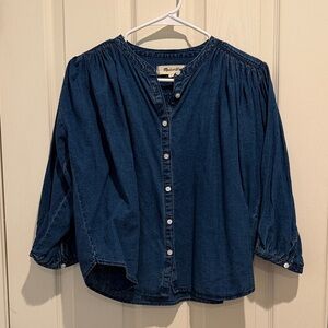 Madewell Dark Blue Button-Down Shirt NWOT